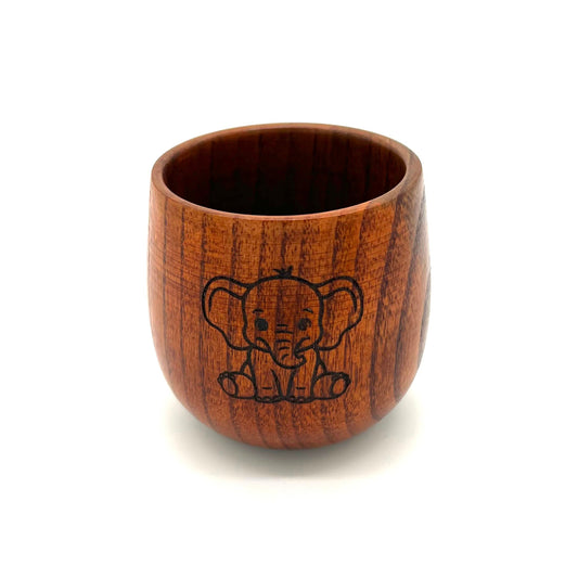 Kinderholzbecher Elefant