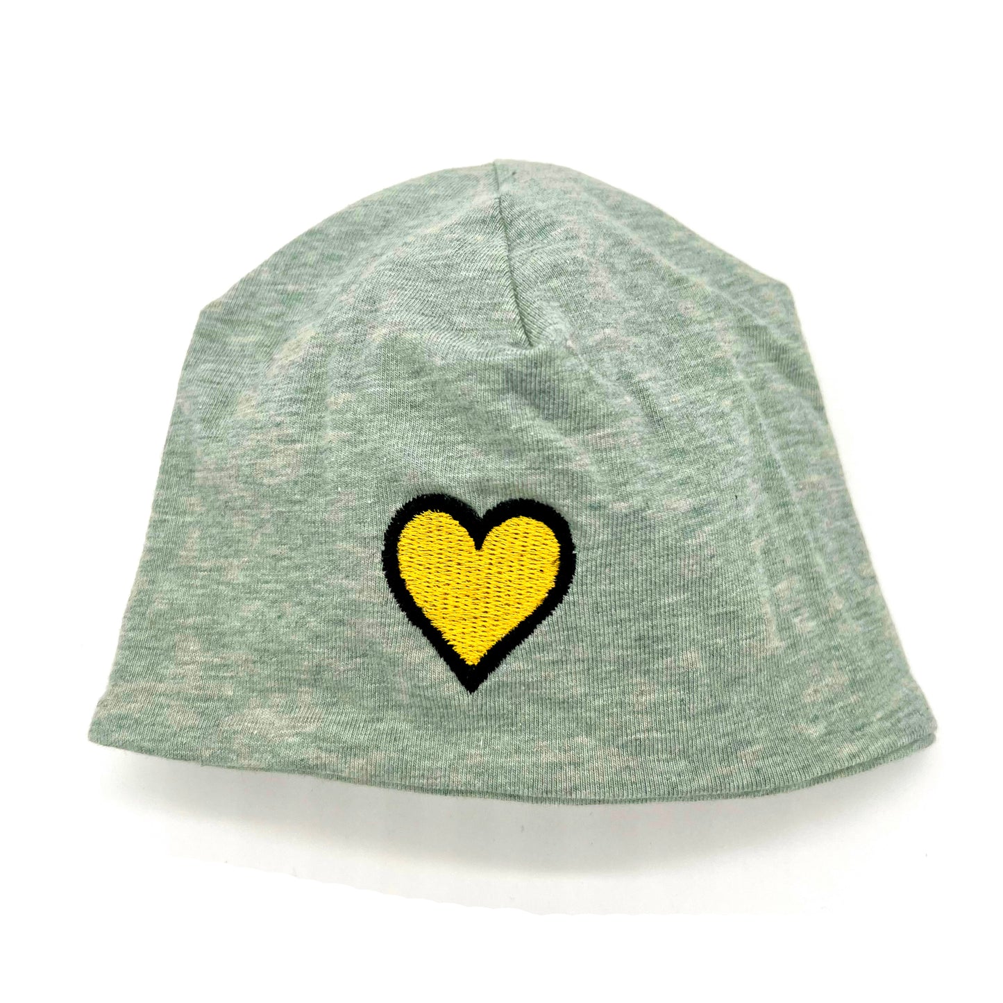 Mütze grün Herz