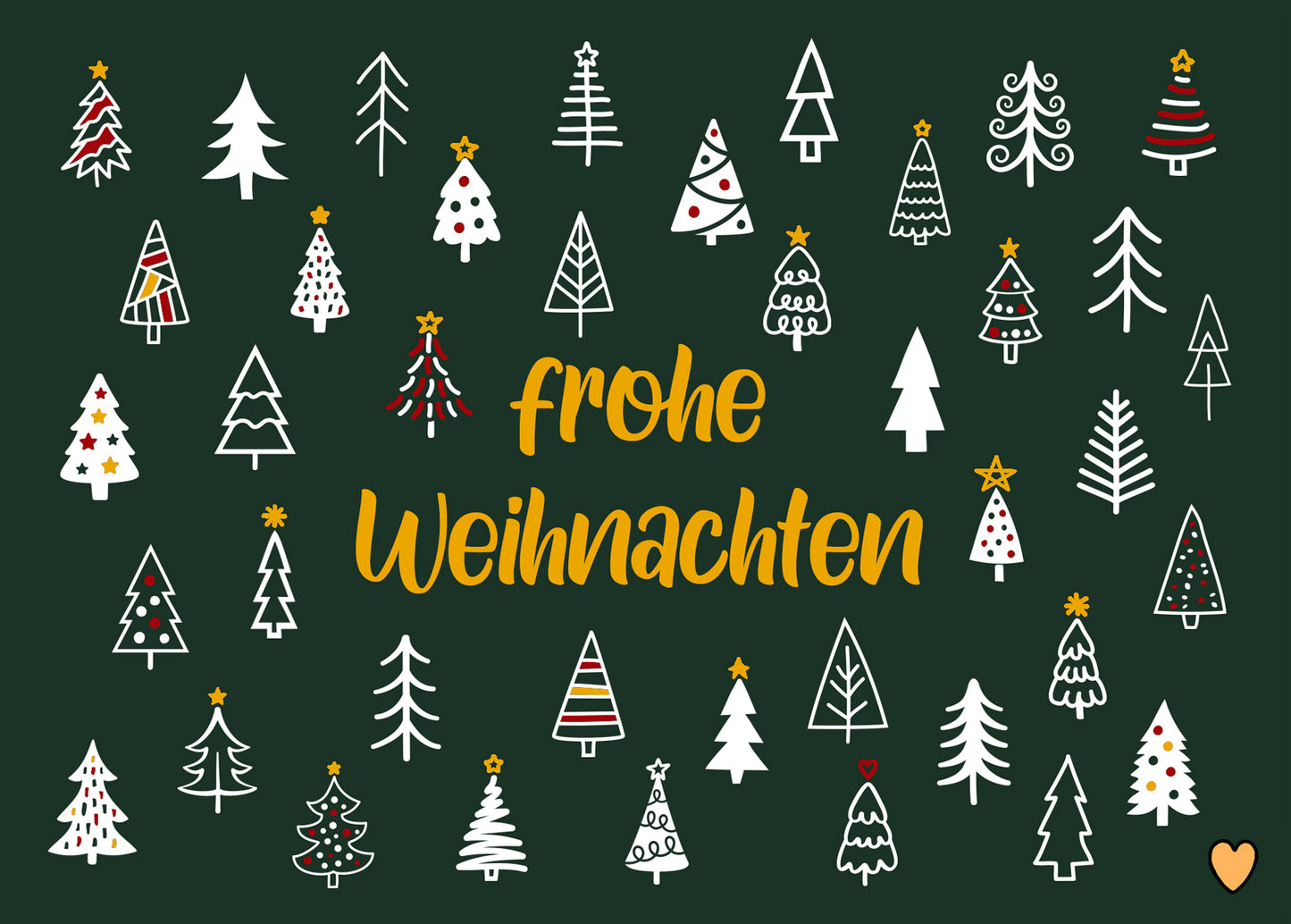 Postkarte Frohe Weihnachten